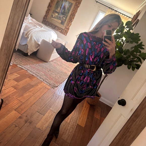 Tops - Mob wife vintage sequin cardigan